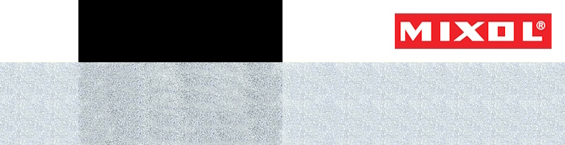 3 % Metallic-Effect-Concentrate into clear varnish onto black-white checkerboard pattern background.